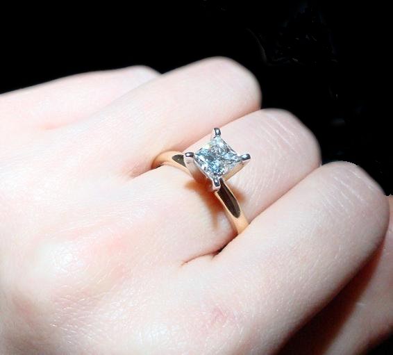 .87CT GENUINE NATURAL CLEAN DIAMOND SOLITAIRE RING